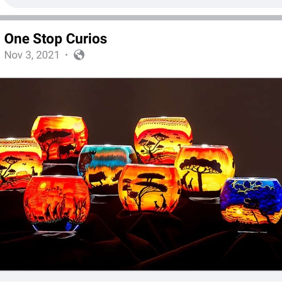 🔥5/$25 NIB South Africa Glowing Glass Votive or Tea Light Candle Holder Handmade - Picture 13 of 16